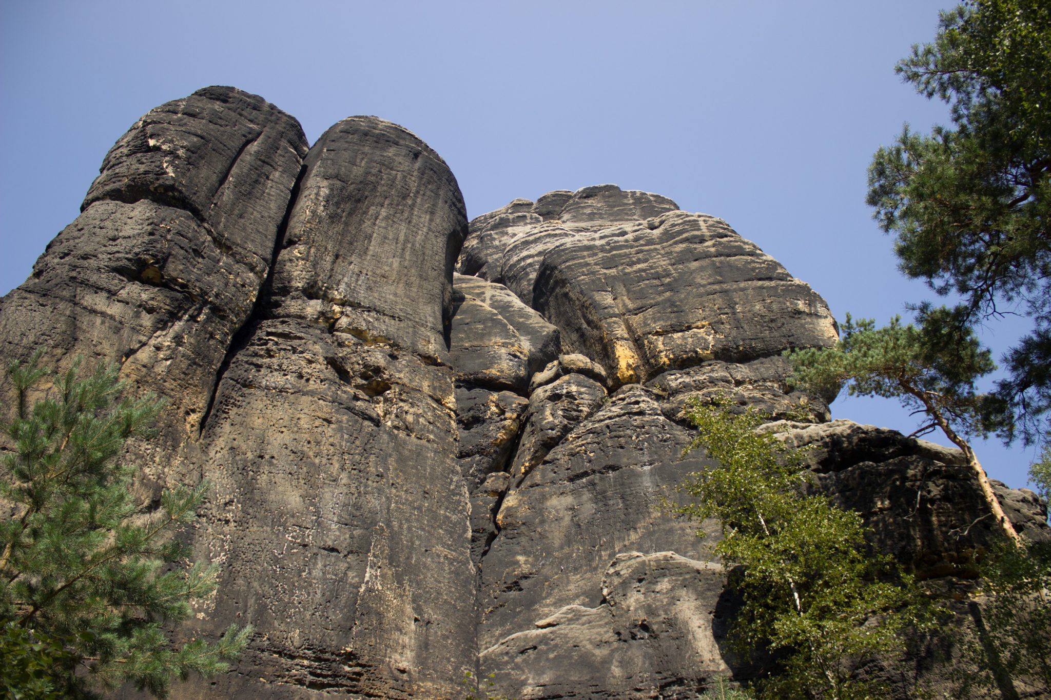 Hohe Liebe Schrammsteine Carolafelsen, Wanderweg im Wanderparadies Sächsische Schweiz mit vielen tollen Aussichten, riesiger Felsennationalpark