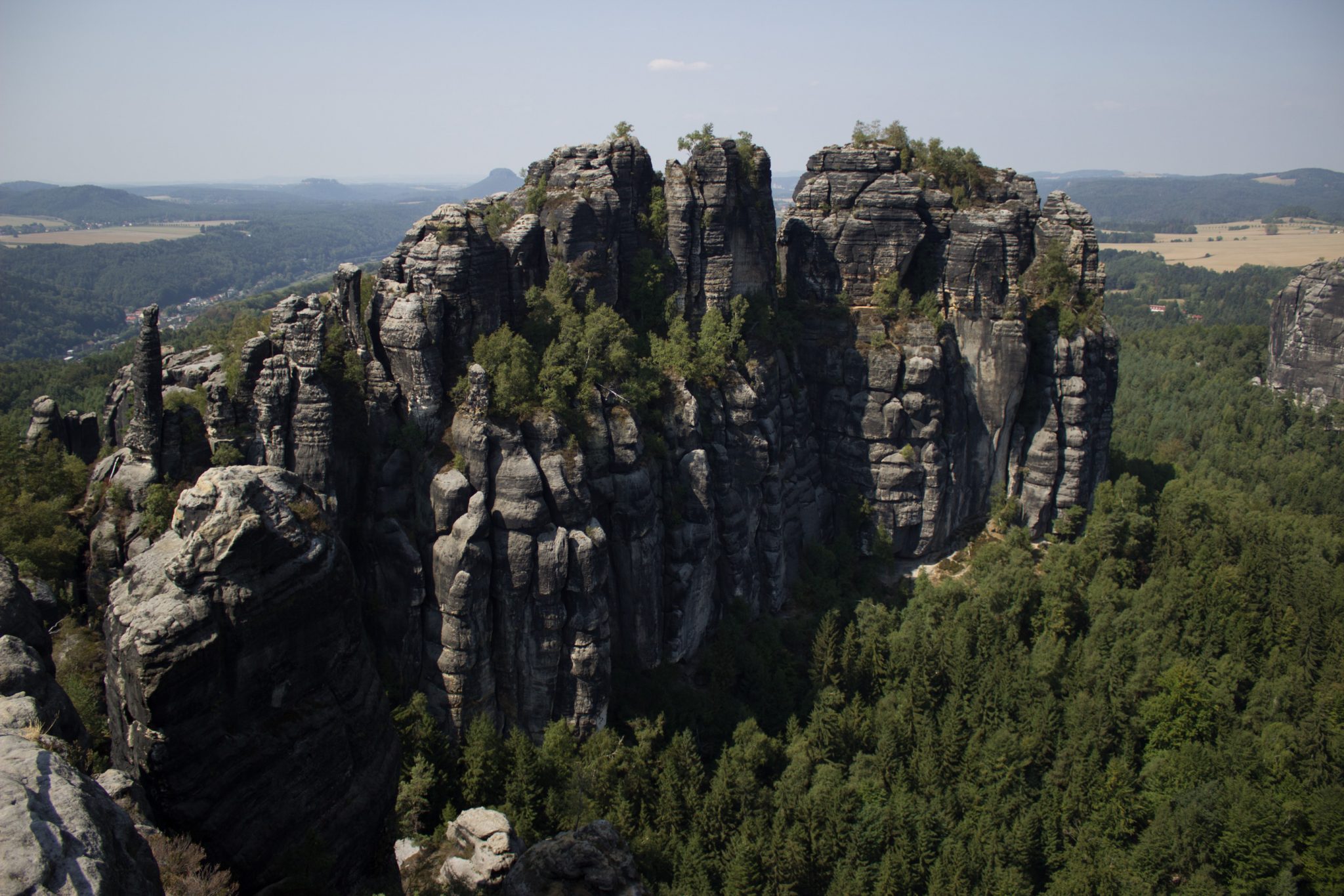 Hohe Liebe Schrammsteine Carolafelsen, Wanderweg im Wanderparadies Sächsische Schweiz mit vielen tollen Aussichten, riesiger Felsennationalpark