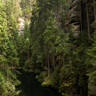 Kirnitzschklamm Hermanseck und Königsplatz im Kirnitzschtal wandern, Aussicht auf die Kirnitschklamm, saftig und grüne Landschaft, Wanderweg im Wanderparadies Sächsische Schweiz mit vielen tollen Aussichten, riesiger Felsennationalpark