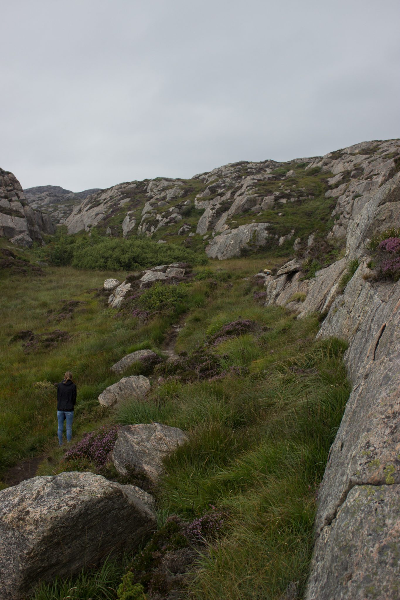 Wanderungen beim Kap Lindesnes, südlichster Punkt Norwegens, am Südkap in Norwegen
