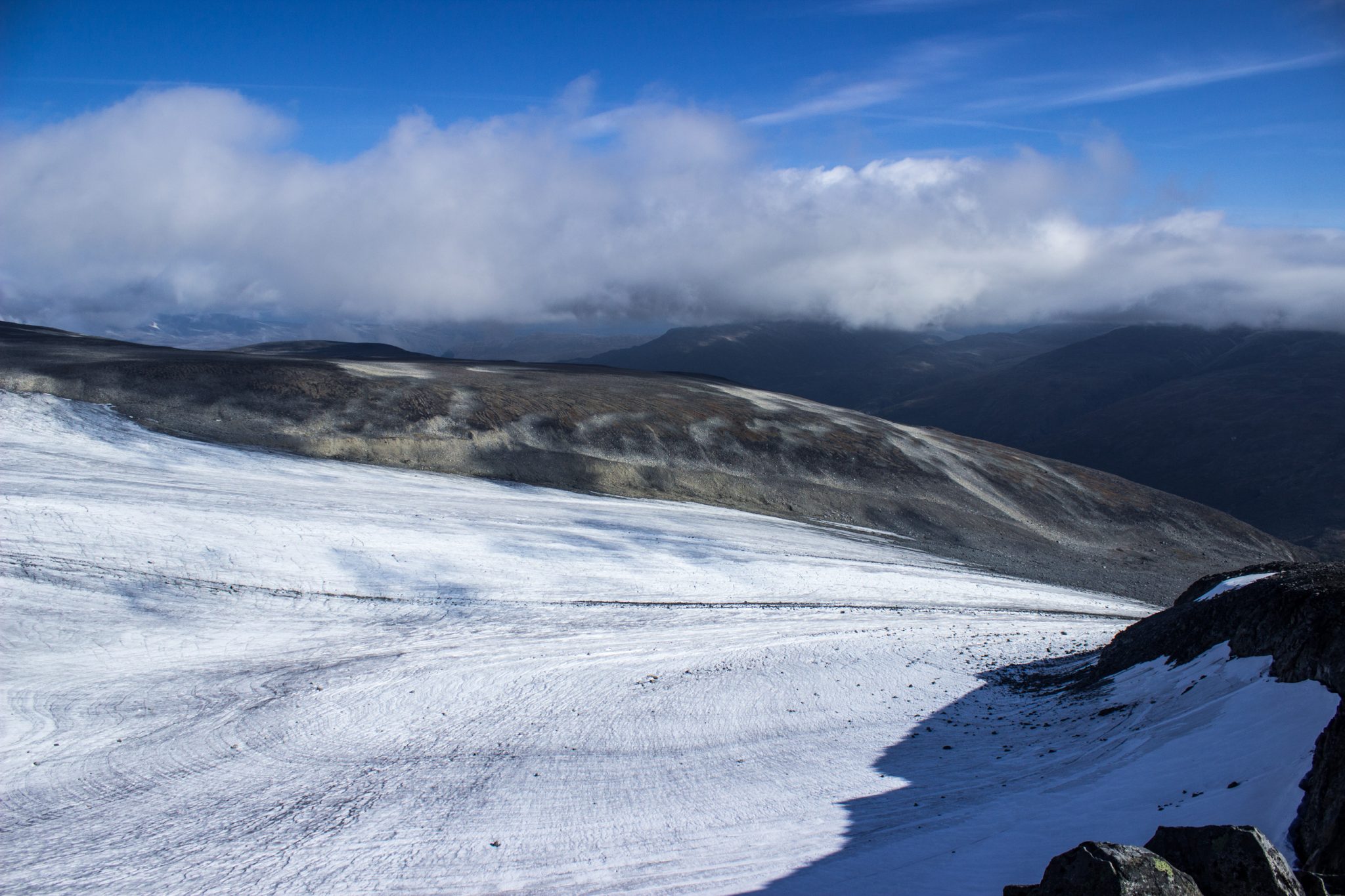 Wanderung auf den höchsten Berg Norwegens - der Galdhøpiggen ab Spiterstulen im Jotunheimen Nationalpark, auch höchster Berg Skandinaviens und Nordeuropas mit 2469 Höhenmetern