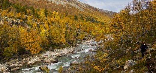 Wandern im herbstlichen Amotsdalen