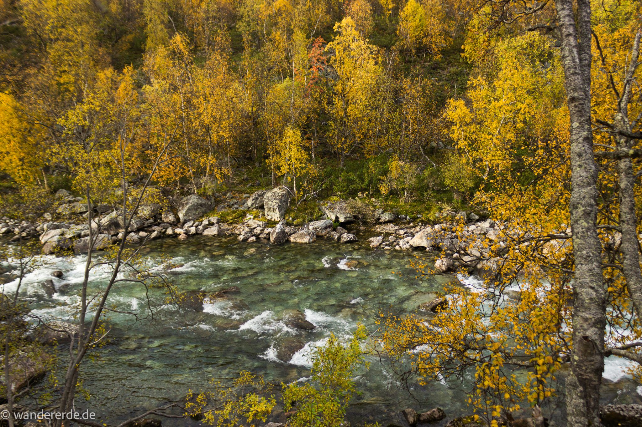 Wandern im herbstlichen Amotsdalen