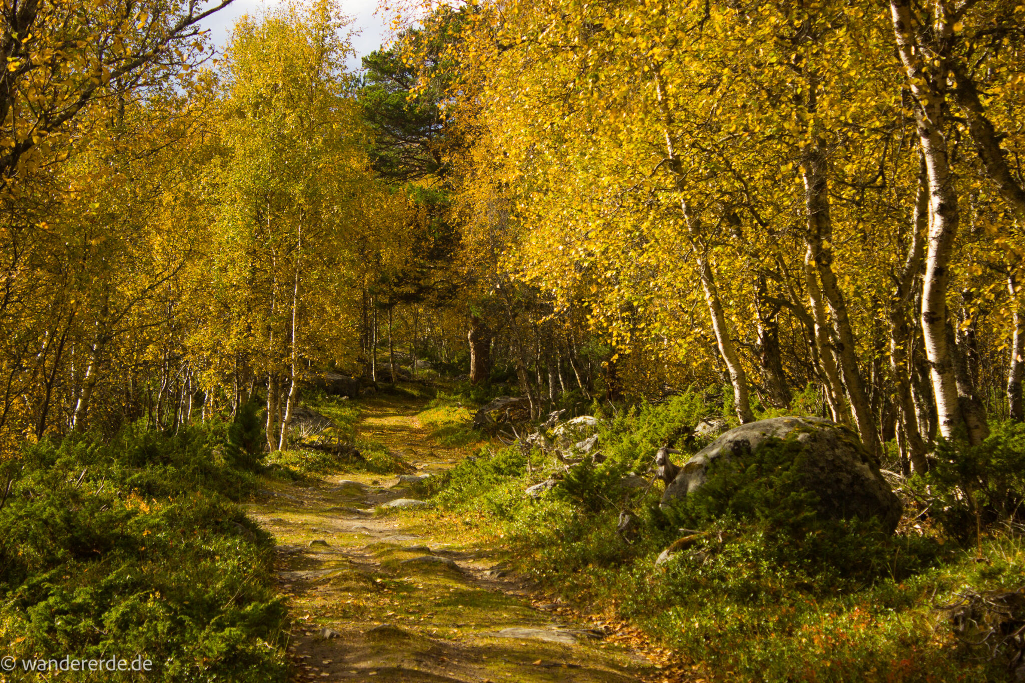 Wandern im herbstlichen Amotsdalen